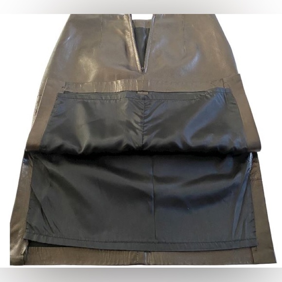 DANIER Soft & Buttery Genuine Leather Pencil Skirt Size 6 - Picture 7 of 12